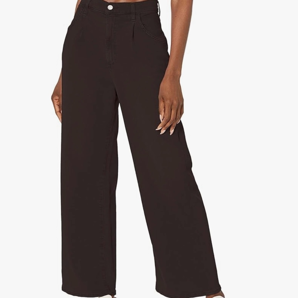 Joe's Jeans Women's The Pleated Wide Leg Ankle Denim Jeans
